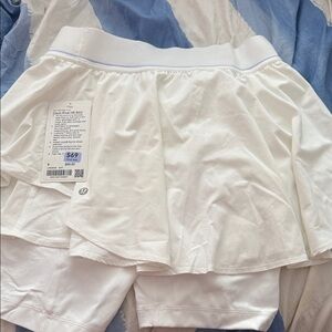 Lululemon Athletica White Skirt with Shorts